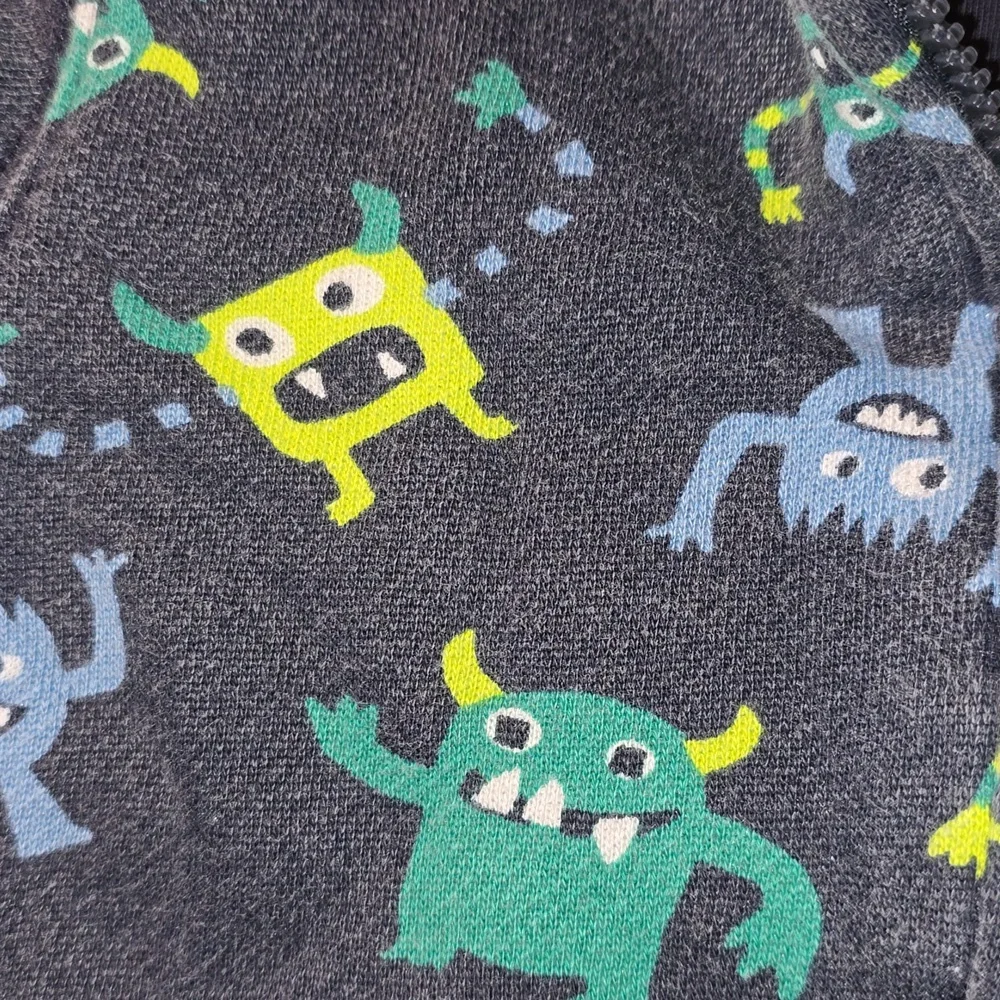 Gymboree Boys Monster Zip-Up Hoodie 12 - 24 Months
